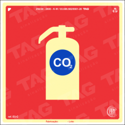 Placa / Sinalização - Referência E5c- Extintor