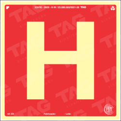 Placa / Sinalização - Referência E9 - Hidrante