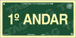 Placa / Sinalização - Referência S17-1 - Pavimentos