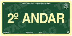 Placa / Sinalização - Referência S17-2 - Pavimentos