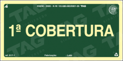 Placa / Sinalização - Referência S17-C1 - Pavimentos