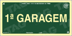 Placa / Sinalização - Referência S17-G1 - Pavimentos