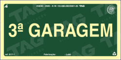 Placa / Sinalização - Referência S17-G3 - Pavimentos