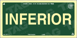 Placa / Sinalização - Referência S17-IN - Pavimentos