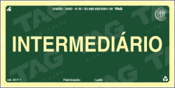 Placa / Sinalização - Referência S17-IT - Pavimentos