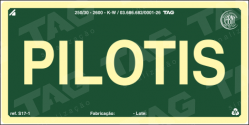Placa / Sinalização - Referência S17-PIL - Pavimentos