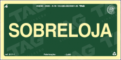 Placa / Sinalização - Referência S17-SL - Pavimentos
