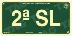 Placa / Sinalização - Referência S17-SL2 - Pavimentos