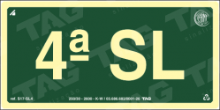 Placa / Sinalização - Referência S17-SL4 - Pavimentos