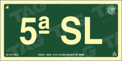 Placa / Sinalização - Referência S17-SL5 - Pavimentos