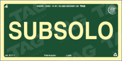 Placa / Sinalização - Referência S17-SS - Pavimentos