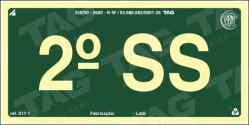 Placa / Sinalização - Referência S17-SS2 - Pavimentos