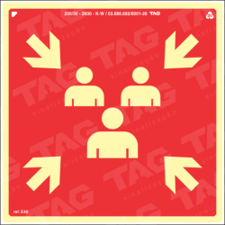Placa / Sinalização - Referência E40 - Ponto de Encontro