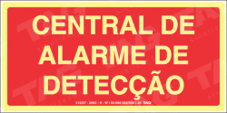 Placa / Sinalização - Referência MA4 - Mensagens Adicionais - Central de Alarme e detecção