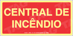 Placa / Sinalização - Referência MA7 - Mensagens Adicionais - central de incêndio