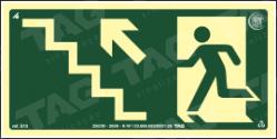 Placa / Sinalização - Referência I-S10 - Nível Inferior - Saída de Emergência