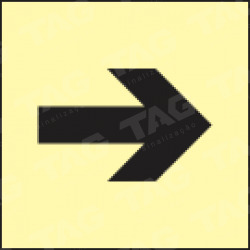 Placa / Sinalização - Referência I-A14 - Nível Inferior - Seta
