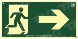 Placa / Sinalização - Referência S1 - Orientação e Salvamento - Saída de Emergência