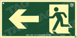 Placa / Sinalização - Referência S2 - Orientação e Salvamento - Saída de Emergência