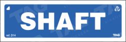 Placa / Sinalização - Referência shaft - Diversas