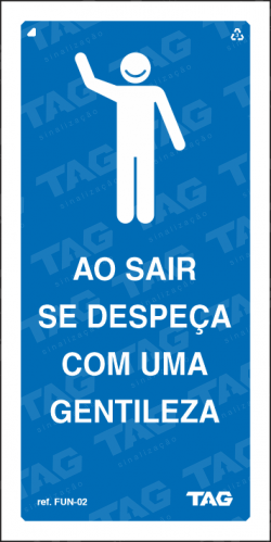 Placa / Sinalização - Referência FUN-02