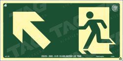 Placa / Sinalização - Referência S5 - Orientação e Salvamento - Saída de Emergência