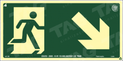 Placa / Sinalização - Referência S6 - Orientação e Salvamento - Saída de Emergência