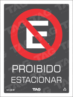 Placa / Sinalização - Referência L82-M