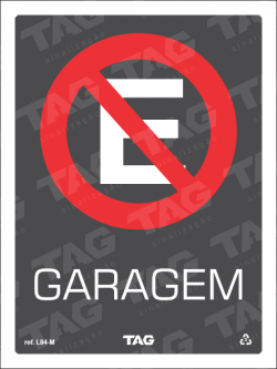 Placa / Sinalização - Referência L84-M