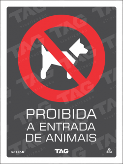 Placa / Sinalização - Referência L87-M