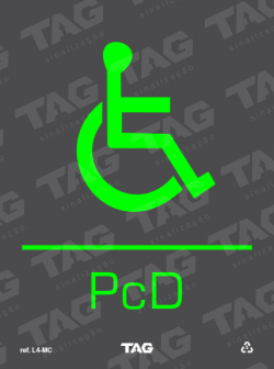 Placa / Sinalização - Referência L4-PC