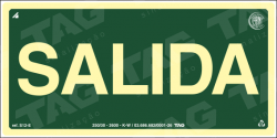 Placa / Sinalização - Referência S12-E - Orientação e Salvamento - Saída