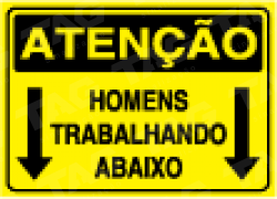 Placa / Sinalização Segurança do Trabalho - Referência SA6