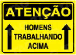 Placa / Sinalização Segurança do Trabalho - Referência SA7