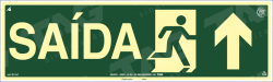Placa / Sinalização - Referência S13C - Orientação e Salvamento - Saída de Emergência