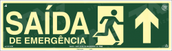 Placa / Sinalização - Referência S13-CM - Orientação e Salvamento - Saída de Emergência