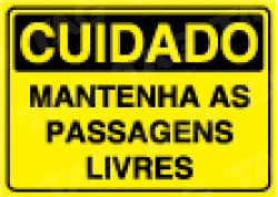 Placa / Sinalização Segurança do Trabalho - Referência SC29