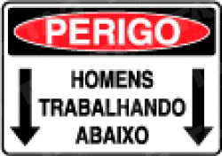 Placa / Sinalização Segurança do Trabalho - Referência SP13