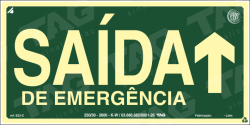 Placa / Sinalização - Referência S23-C - Orientação e Salvamento - Saída de Emergência