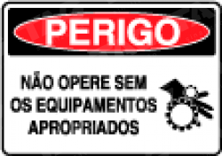 Placa / Sinalização Segurança do Trabalho - Referência SP63