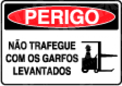 Placa / Sinalização Segurança do Trabalho - Referência SP67