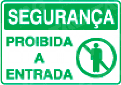 Placa / Sinalização Segurança do Trabalho - Referência SS24