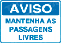 Placa / Sinalização Segurança do Trabalho - Referência SV3