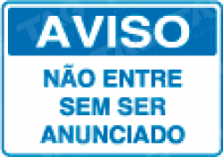 Placa / Sinalização Segurança do Trabalho - Referência SV13