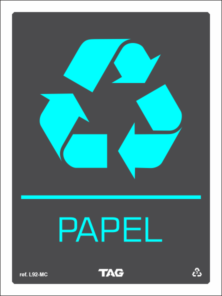 Placa / Sinalização Linha Grafite - Identificação de Ambientes - Referência L92-M