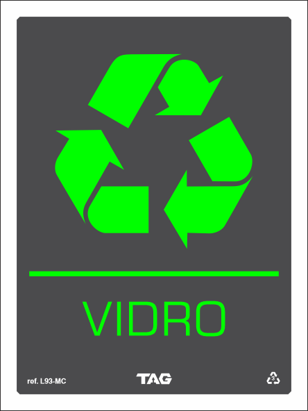 Placa / Sinalização Linha Grafite - Identificação de Ambientes - Referência L93-M