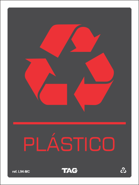 Placa / Sinalização Linha Grafite - Identificação de Ambientes - Referência L94-M