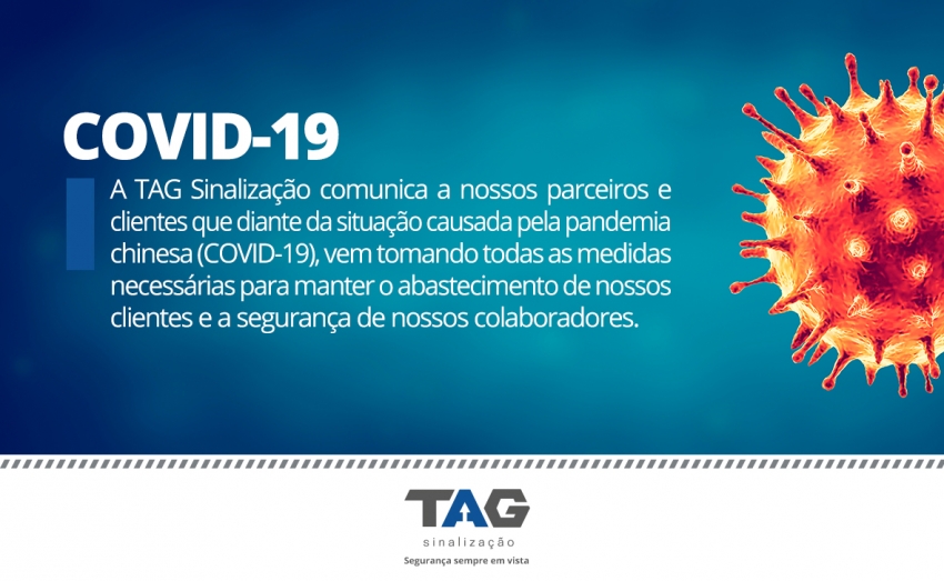 Comunicado TAG SinalizaÃ§Ã£o Covid-19