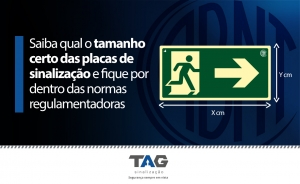 Qual o tamanho padrão das placas de sinalização?